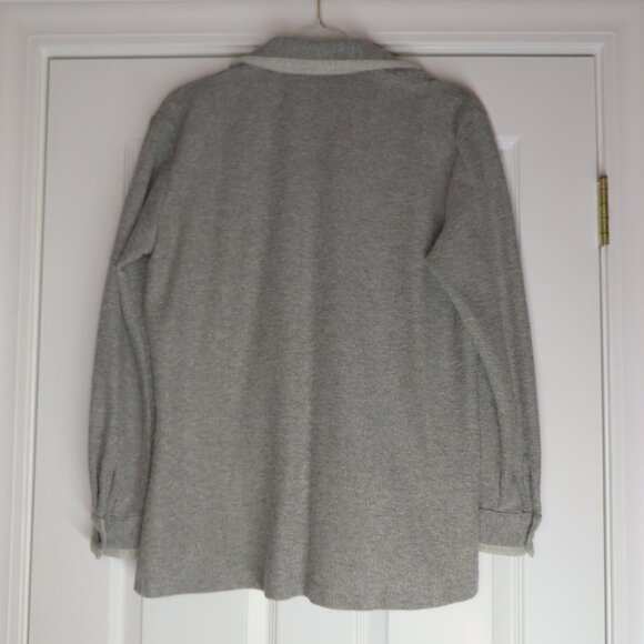 Vintage St. Germain Paris USA Womens Button Up Top Small Gray Unique - Picture 3 of 15